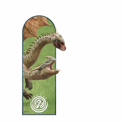 Star Cutouts Hideous Zippleback Sailboard How to Train Your Dragon Live Action Cardboard Cutout, Multicolour, Height: 182 cm