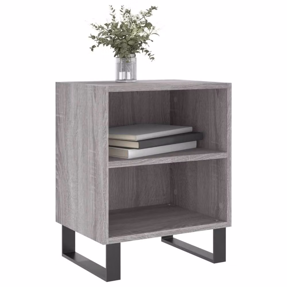 Berkfield Home Set of 2 Grey Sonoma Bedside Cabinets, W/D/H: 40 x 30 x 50 cm – 2