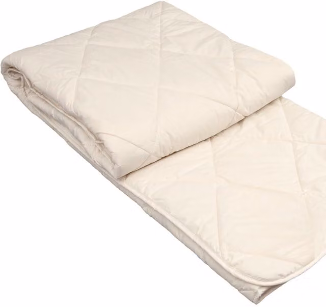 Native Natural White Double All Seasons Wool and Cotton Diamond Duvet