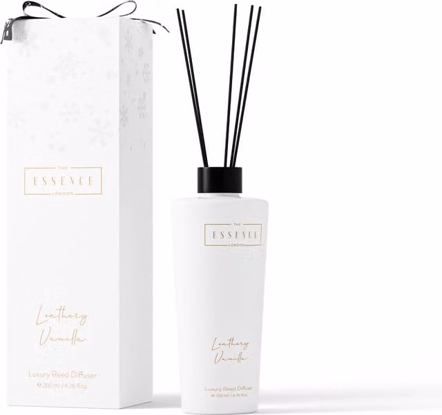 The Essence London Leathery Vanilla Reed Diffuser, White