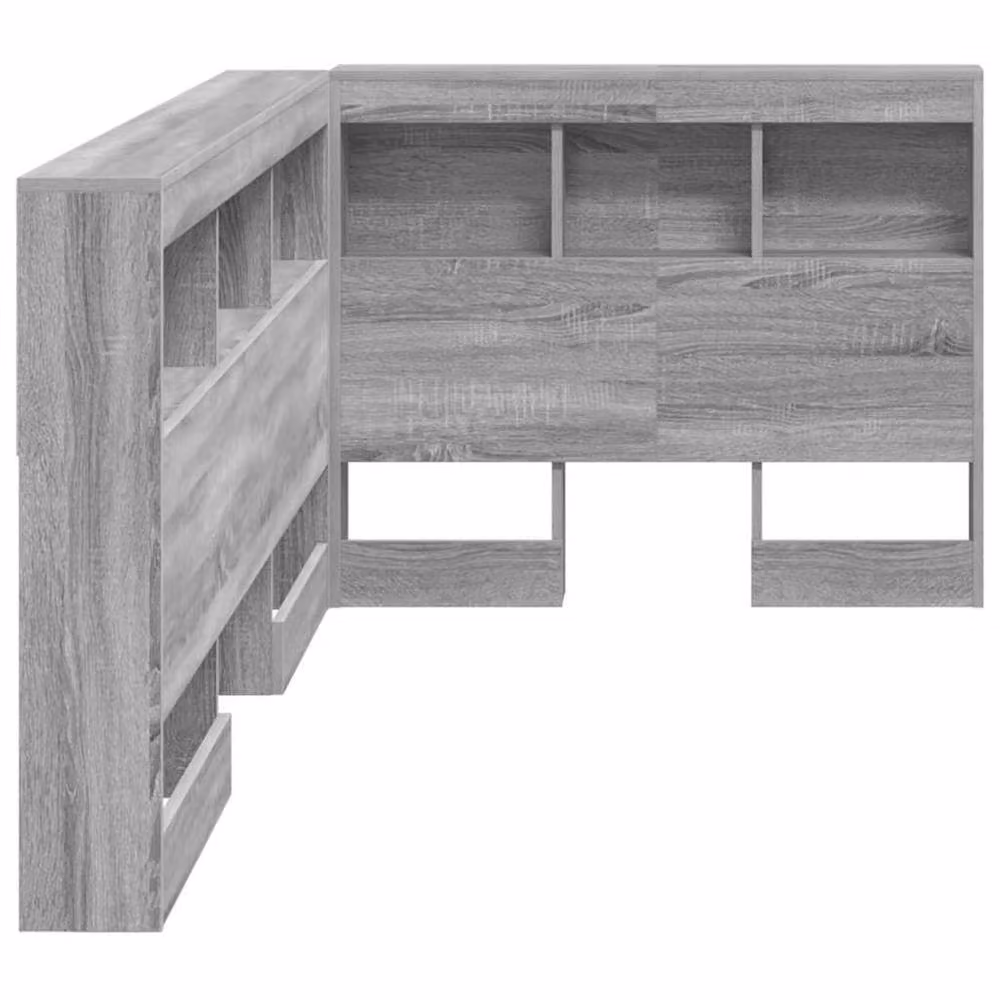 Berkfield Home Grey Sonoma Storage Headboard with Shelf, Width: 90 cm – 3