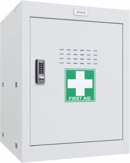 Phoenix Safe Company Light Grey Medical Cube Locker MC0544GGE with Electronic Lock, 66L
