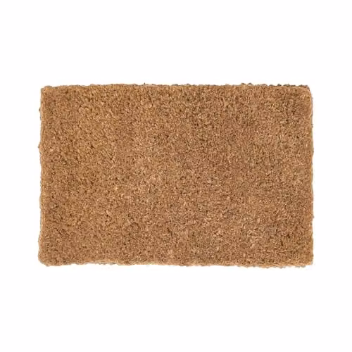 Nicola Spring Handmade Coir Door Mat, Brown and Beige, W: 90 cm, D: 60 cm, H: 3 cm