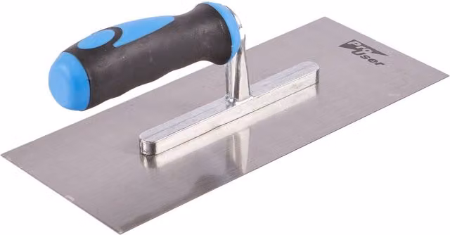 Pro User Steel Plastering Trowel, Blue, W: 12 cm, L: 28 cm