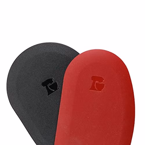 KitchenAid 2pc Silicone Pot and Bowl Scraper Spatula Set - Red and Black – 1