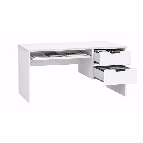 Kidsaw Modern White Childrens Computer Desk with Single Pedestal Storage W/D/H: 100 x 50 x 75.5 cm – 2