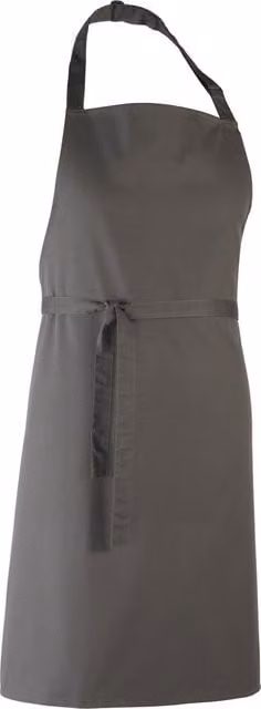 Premier Colours Poly Cotton Professional Bib Apron in Grey