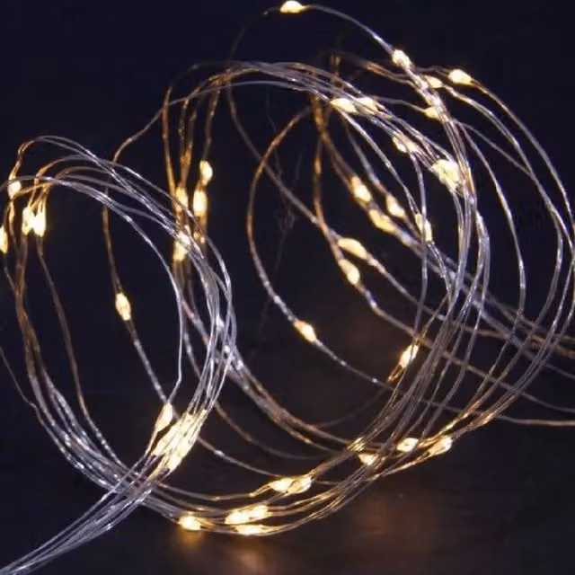 Noma 100 LED Solar Warm White Copper Wire Multifunction Lights in Copper