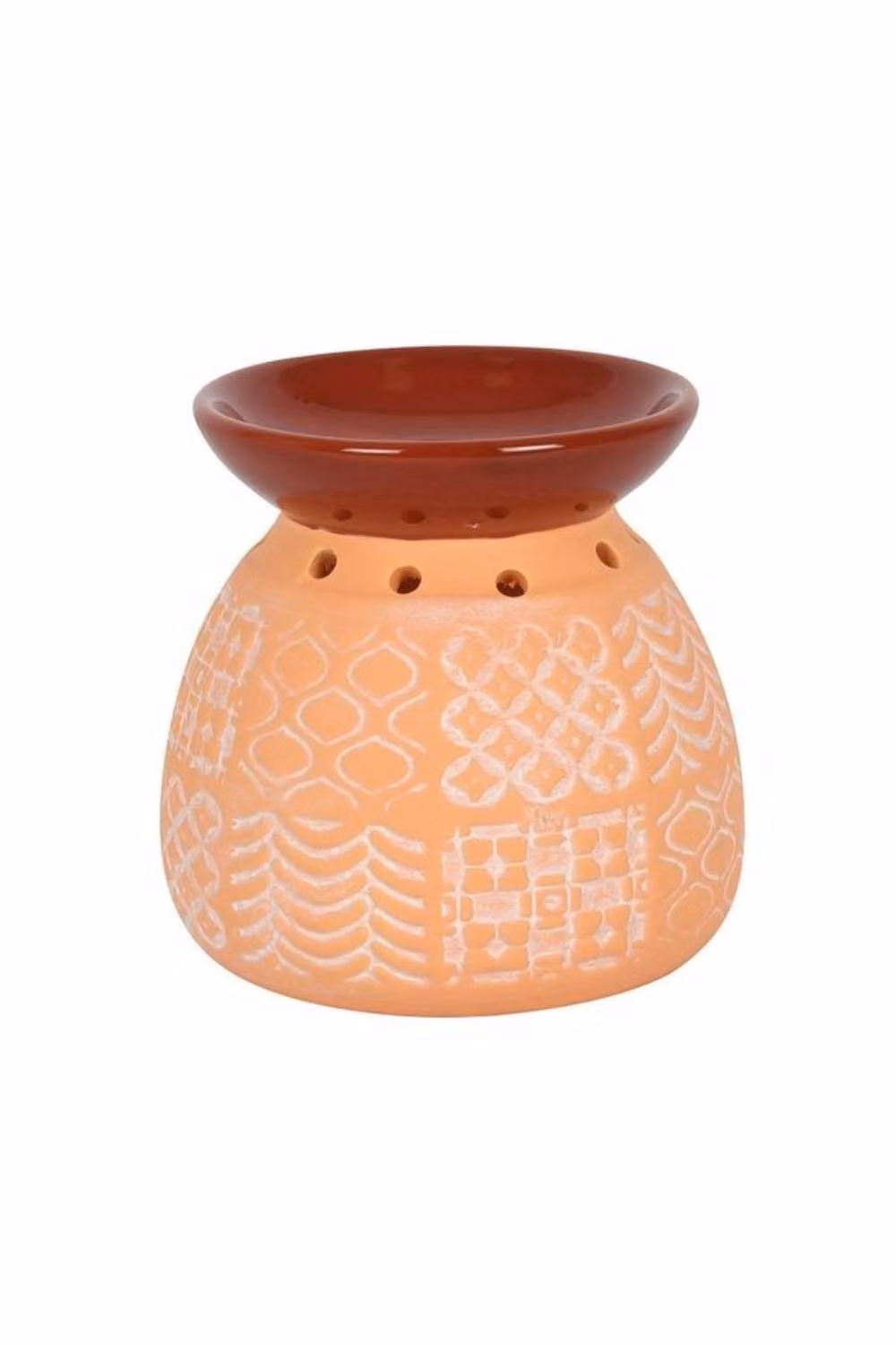 KDMD Kasbah Moroccan Ceramic Peach Wax Melt Oil Burner – 2