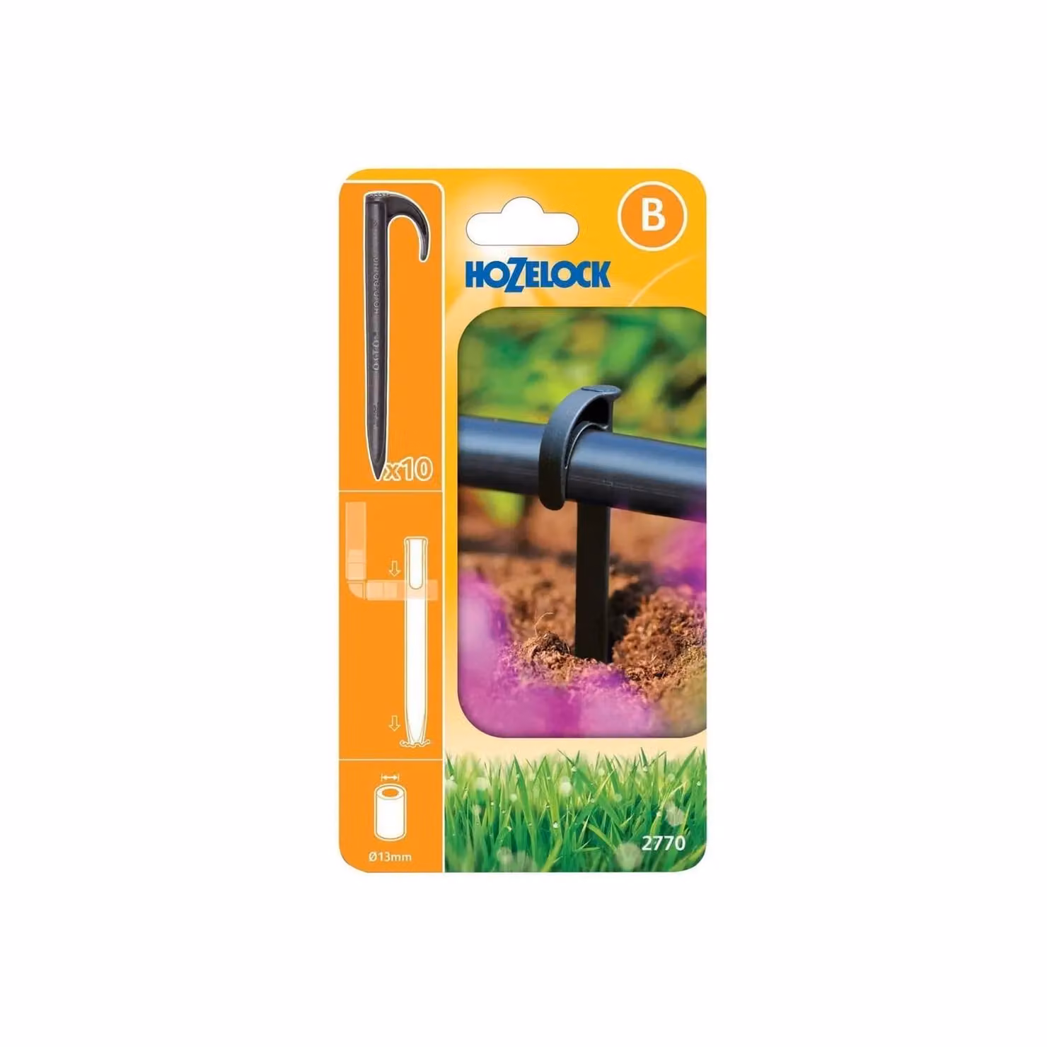 Hozelock Plastic Tube Stake in Black and Multicolour – 2