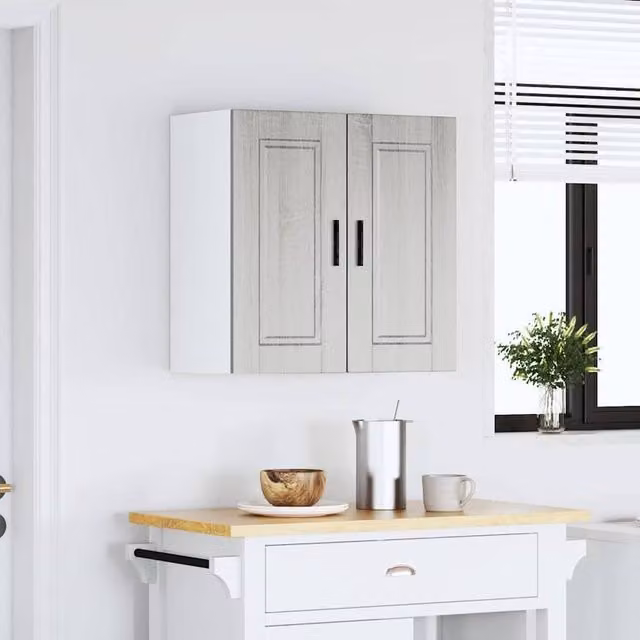 Berkfield Home Porto Grey Sonoma Kitchen Wall Cabinet
