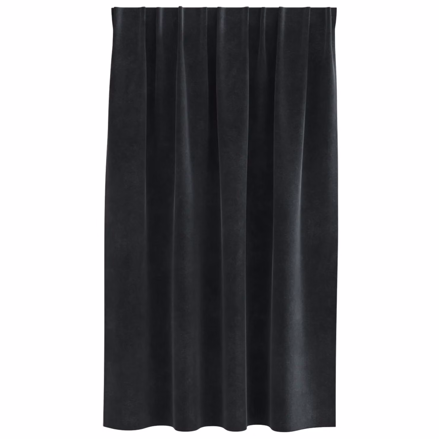 Berkfield Home Blackout Velvet Curtains with Top Tape, 2 Pack, Black – 3
