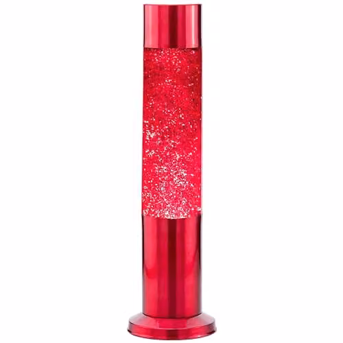 Nova Lighting Red and Silver Colour Glitter Sensory Lamp – 1