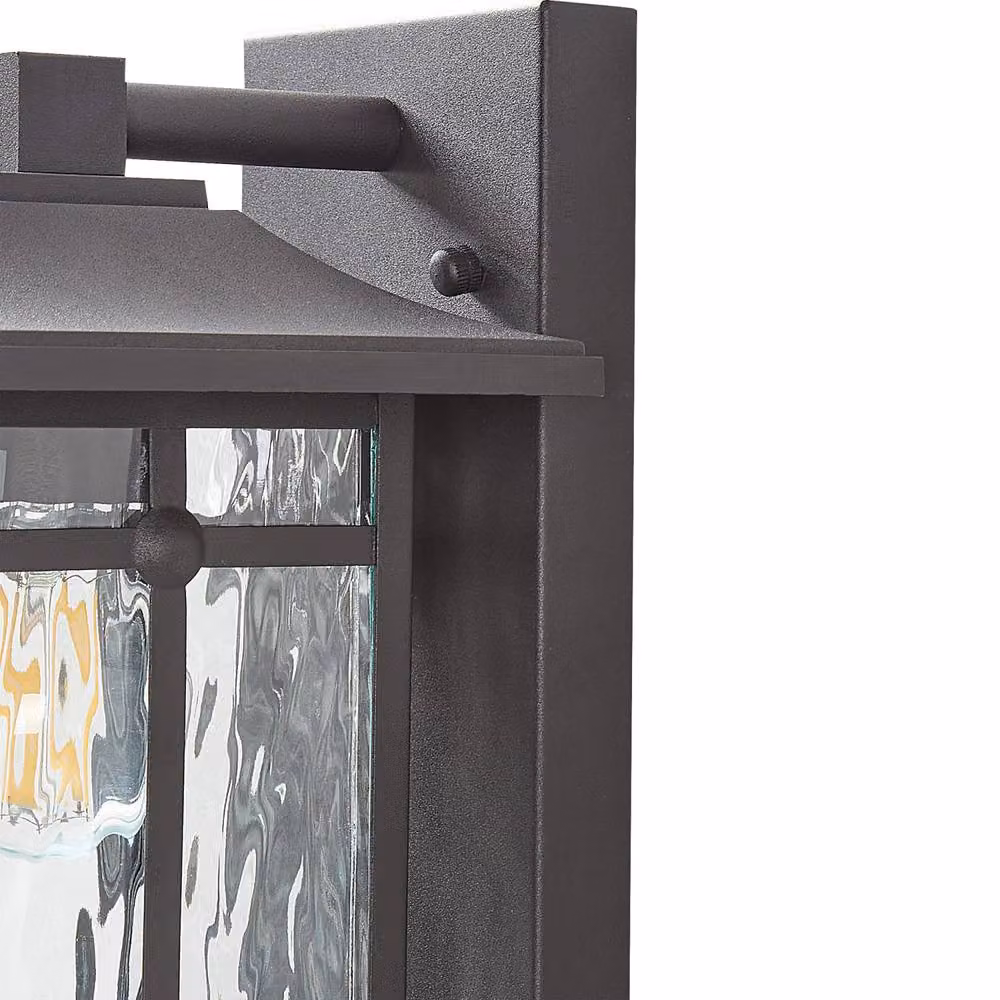 Wyld and Coco Retro Lantern Outdoor Wall Light in Matt Black with Motion Sensor – 6