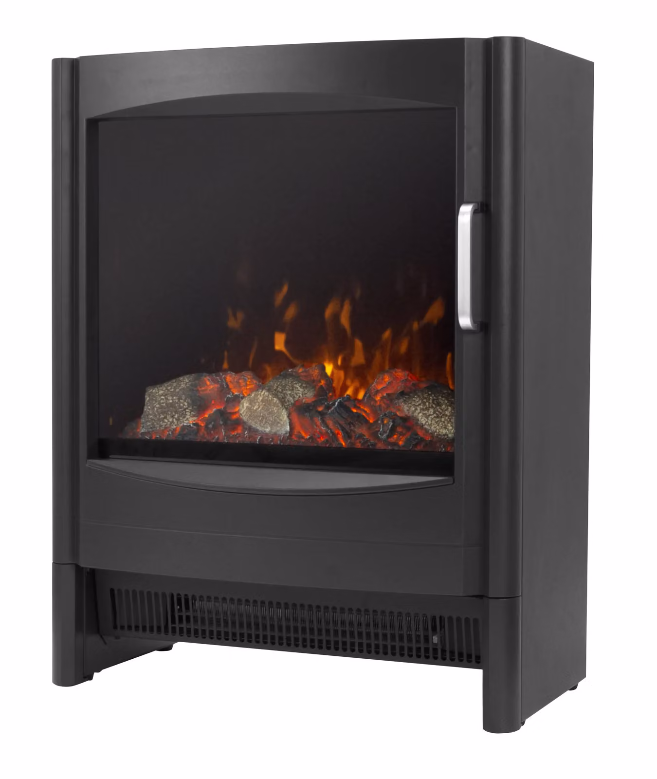 Sureflame Keston Electric Stove in Black with Straight Stove Pipe – 2