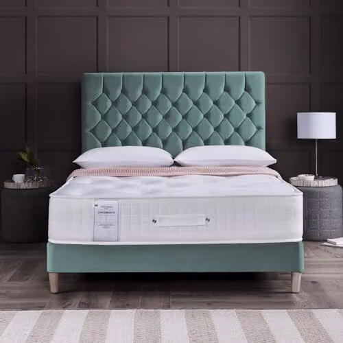 RestRelax Sleep Chatsworth 1000 Lux Pocket Tufted Mattress, Medium Firm, White, W/D/H: 180 x 200 x 25 cm