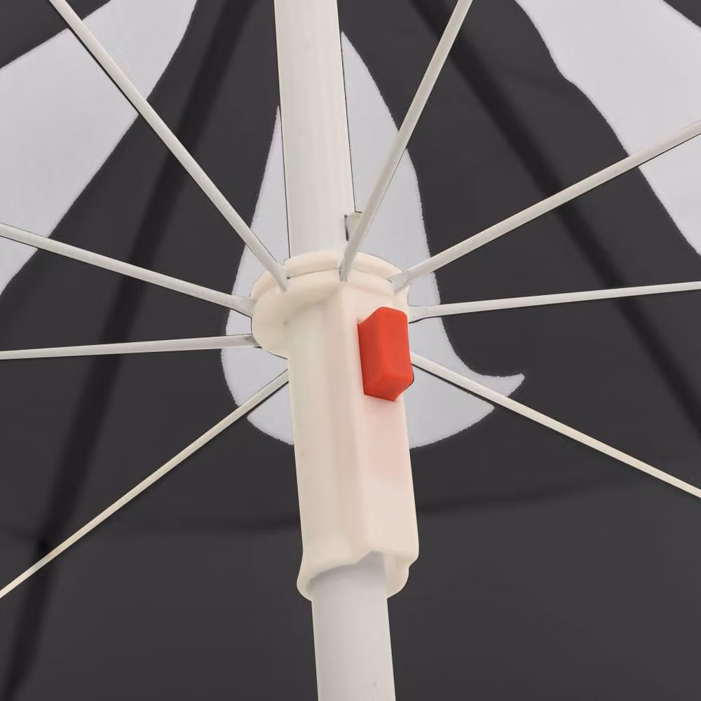 Berkfield Home Outdoor Parasol with Steel Pole in Anthracite and Black – 2