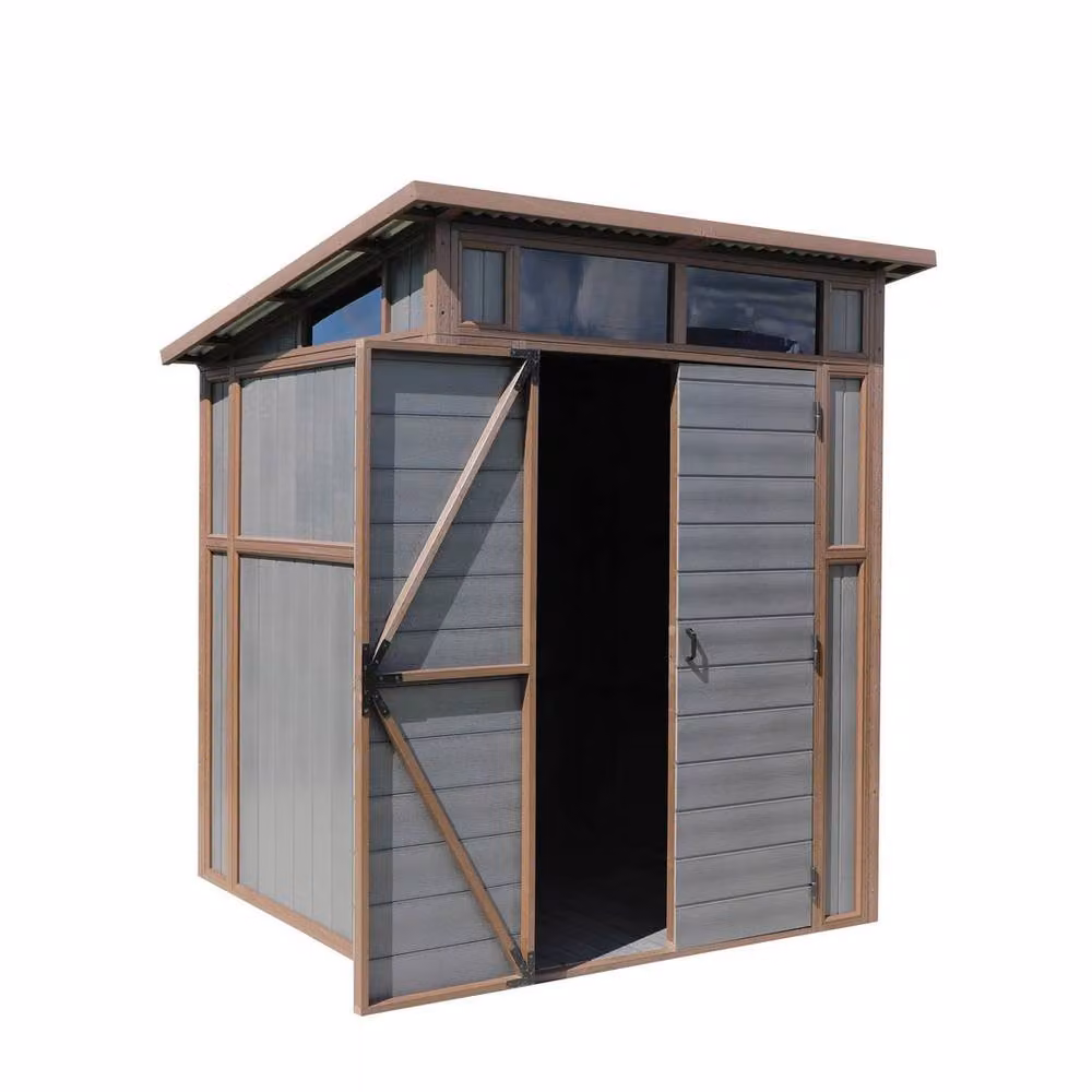 Mercia Premium Composite Pent Shed in Grey, W: 203 cm, D: 208 cm, H: 240 cm – 2
