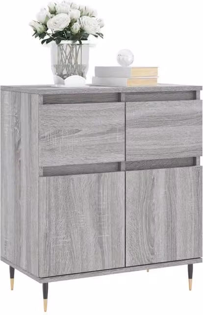 Berkfield Home Grey Sonoma Sideboard in Engineered Wood W/D/H: 60 x 35 x 70 cm – 1