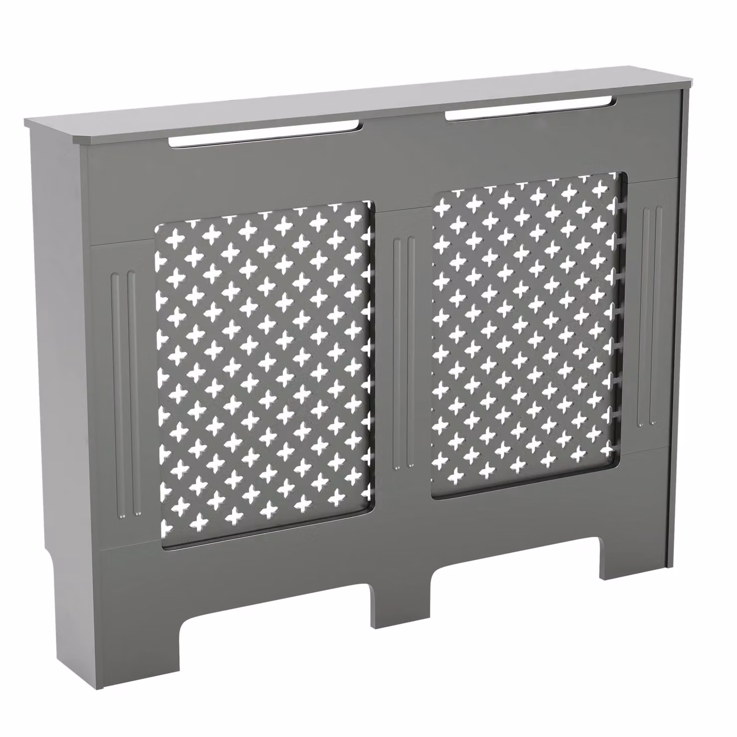 Home Discount Vida Designs Oxford MDF Radiator Cover Heating Cabinet in Grey