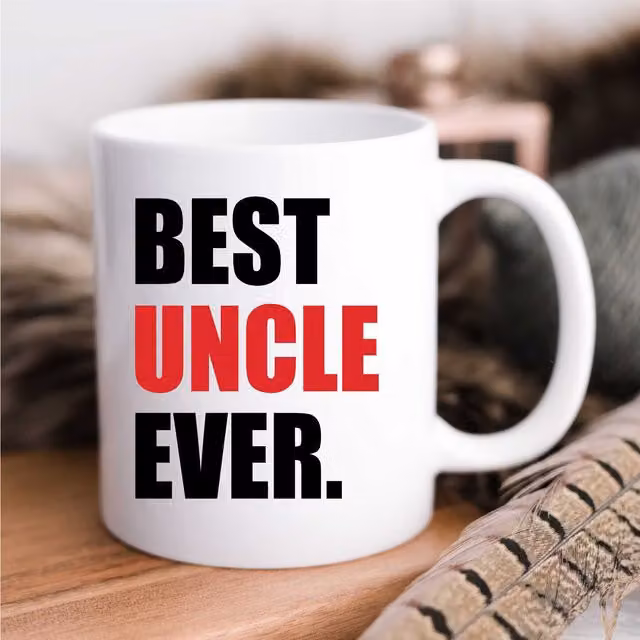 60 Second Makeover Best Uncle Ever Ceramic Mug in Red and White – 3
