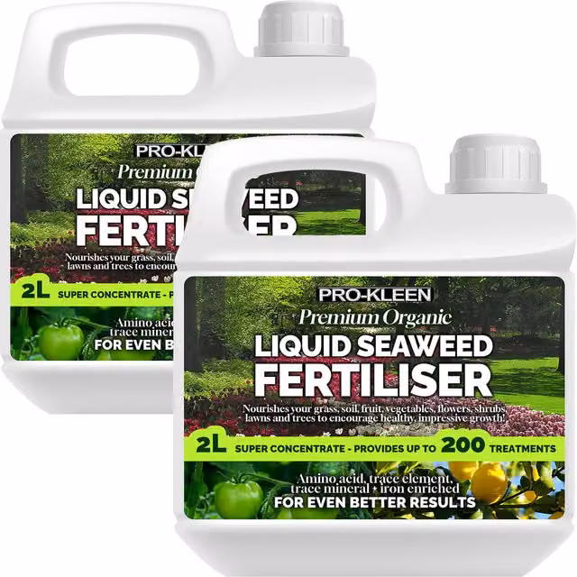 Pro-Kleens Liquid Seaweed Plant Tonic for Lawns, Vegetable and Ornamental Gardens, 4 l