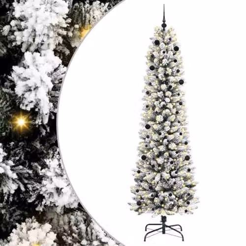 vidaXL Artificial White Christmas Tree, Height: 240 cm