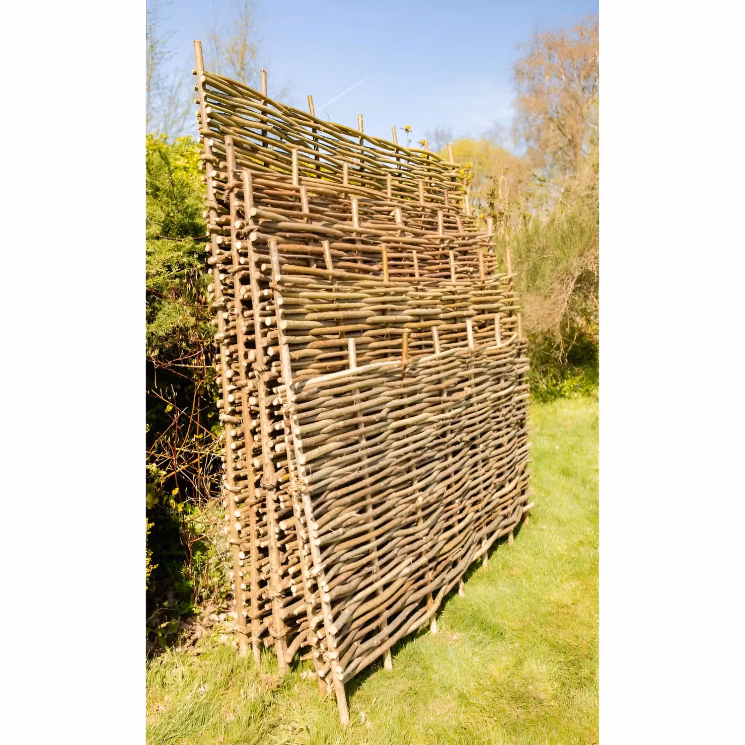 Primrose Premium Hazel Woven Wattle Garden Fence Panel, Brown, H 180 cm x W 90 cm – 4