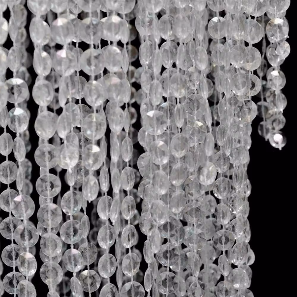 Berkfield Home Transparent Pendant Chandelier, W/D/H: 26 x 26 x 70 cm – 5