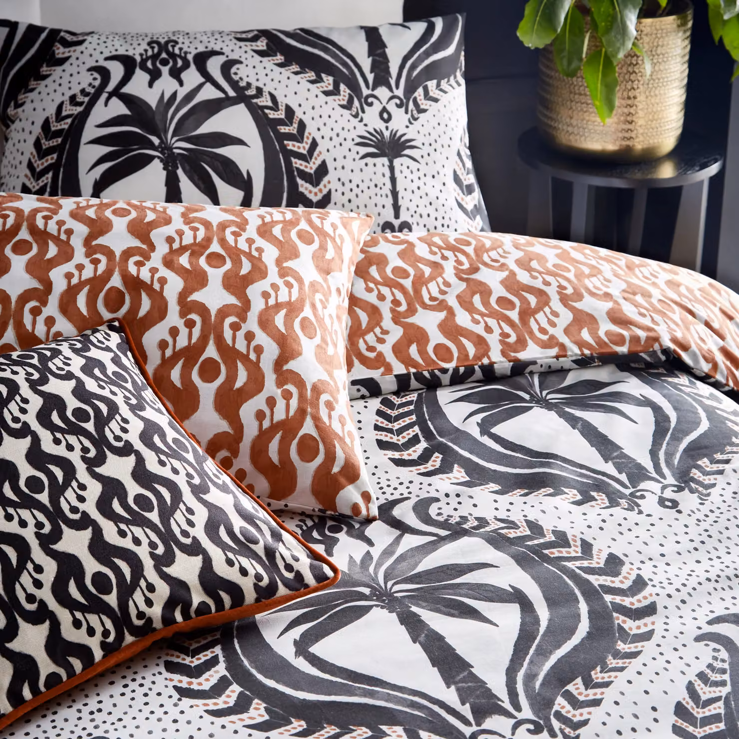 Wylder Tropics Laucala Bohemian Reversible Cotton Duvet Cover Set, Multicolour, W: 140 cm, H: 200 cm – 2