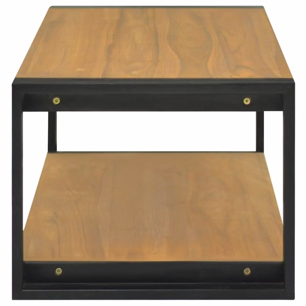 Berkfield Home Solid Wood Teak Bathroom Cabinet in Brown, W/D/H: 120 x 45 x 35 cm – 3