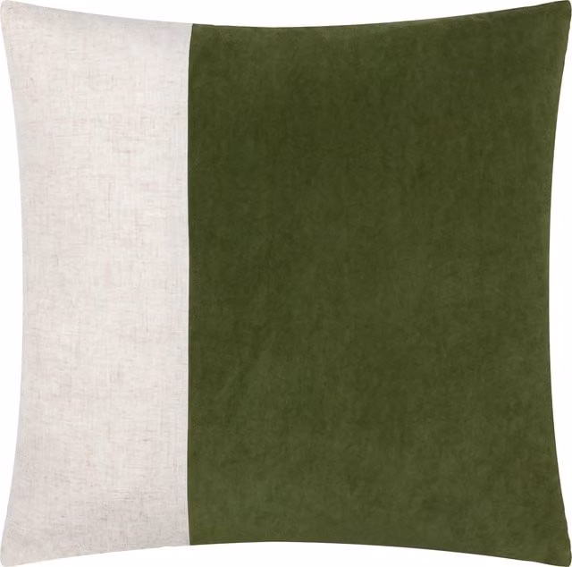 Make It A Home Green Velvet Square Cushion Cover