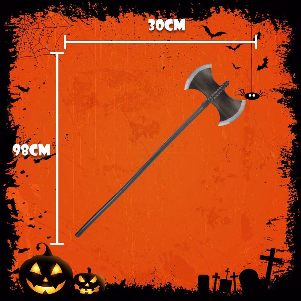 VFM e-Store Halloween Double Headed Axe Prop Party Accessory in Grey – 2