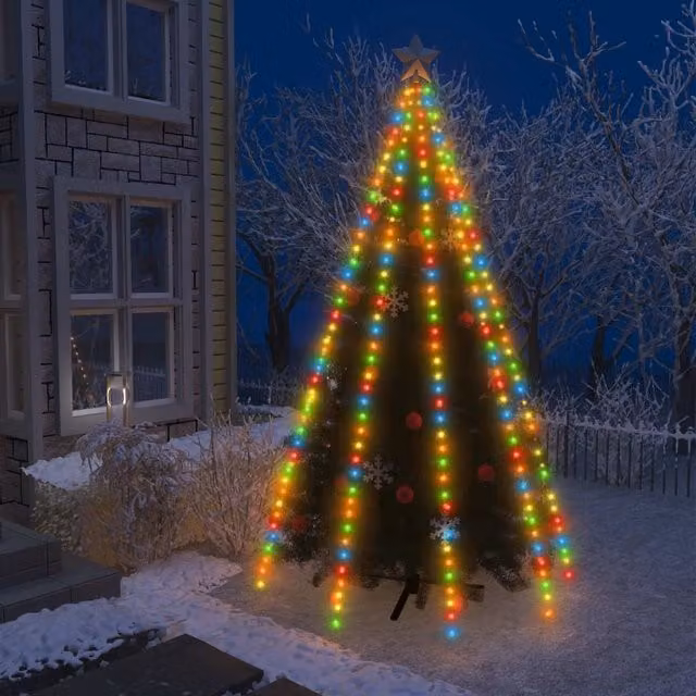 Berkfield Home Multicolour Christmas Tree LED Net Lights with 400 LEDs, 400 cm