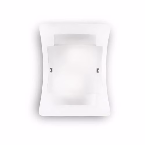 Netlighting Triplo Modern Up and Down Wall Light with Transparent Glass and Chrome Finish
