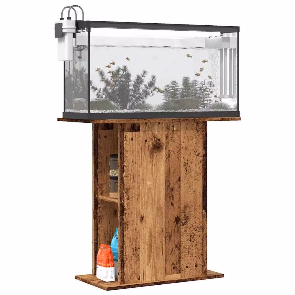 EONLION Rustic Brown Engineered Wood Aquarium Stand – 2