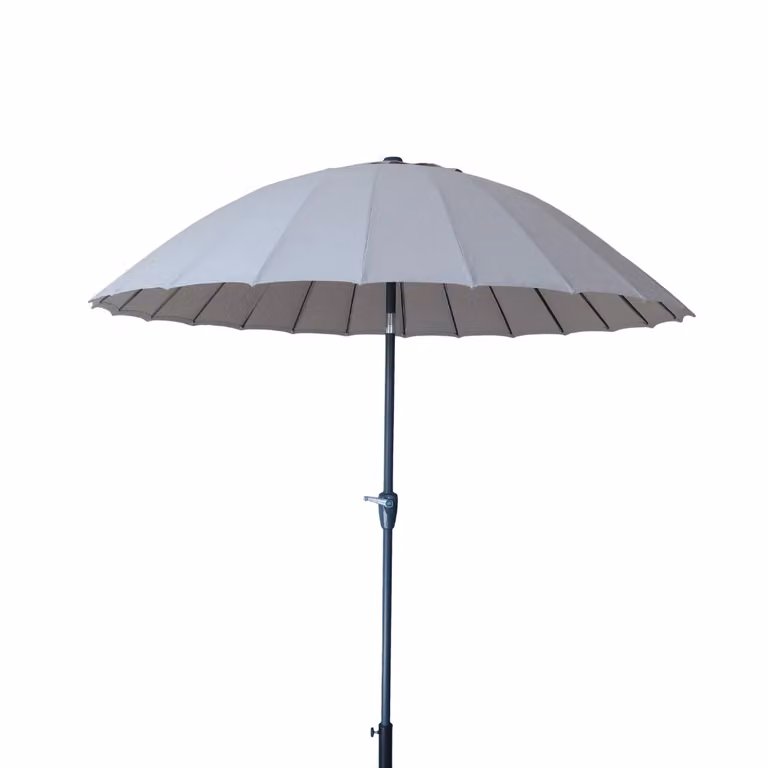 MIKADO 2.5m Aluminium Parasol in Taupe with UPF 50+ Polyester Canopy