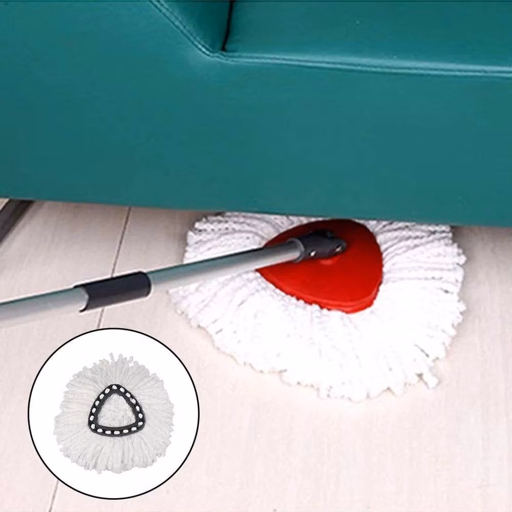 Kelvenix 5 Pack Red Microfibre Mop Refill Set for Vileda Turbo – 2