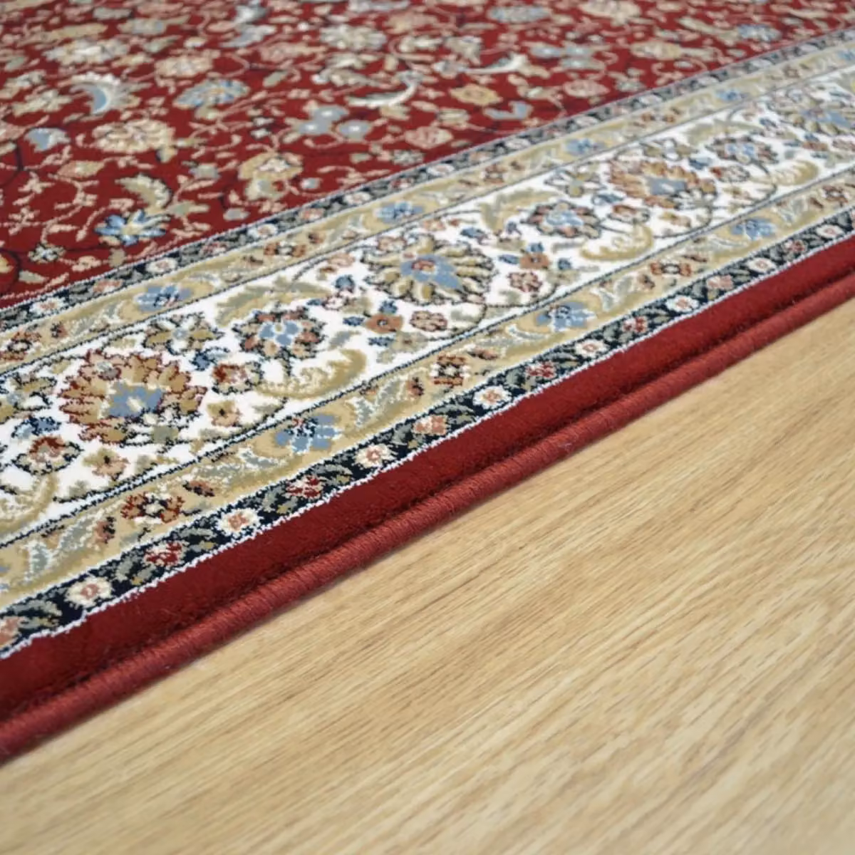 The Rug Shop UK Border Floral Red Traditional Machine Woven Area Rug W: 160 cm, L: 230 cm – 5