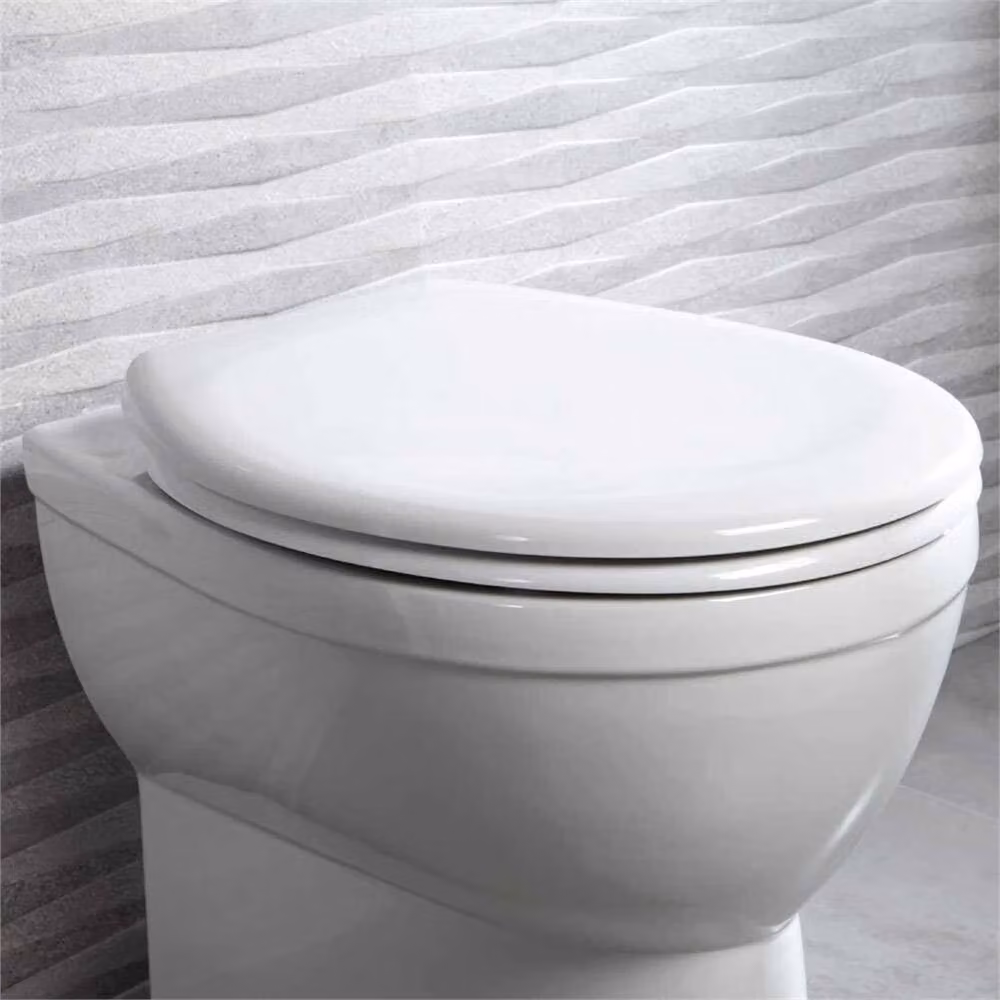 Nordara Oval Heavy Duty Soft Close Toilet Bathroom Seat in White, Width: 180 cm, Drop: 180 cm – 2