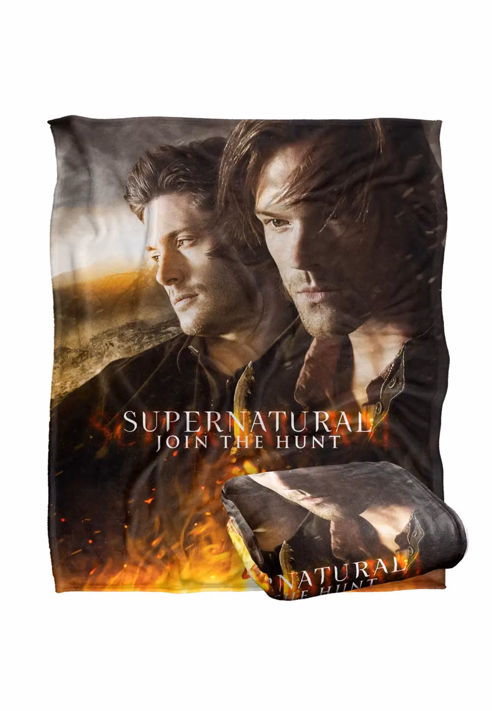 Warner Brothers Supernatural Silky Touch Super Soft Throw Blanket in White, W: 152 cm, D: 127 cm – 2