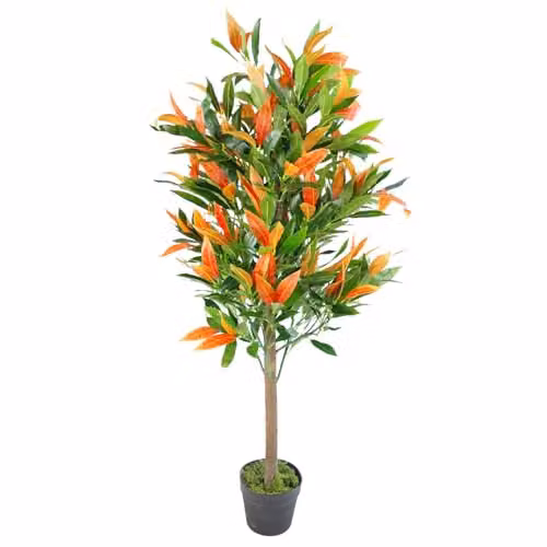 Botanik Freestanding Artificial Office Tree in Green, Red or Black, H 130 cm x W 50 cm x D 50 cm – 1