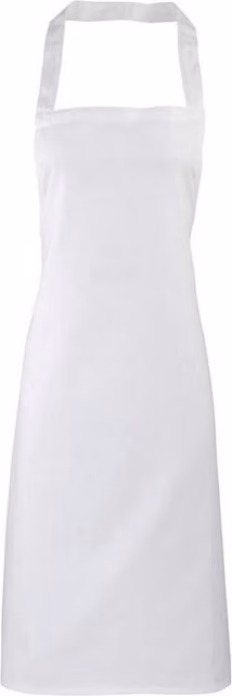Premier Cotton Bib Apron in White