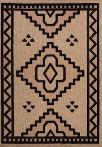 Desire Rugs Harper Machine Woven Indoor Outdoor Area Rug, Black, W: 50 cm, L: 80 cm – 3