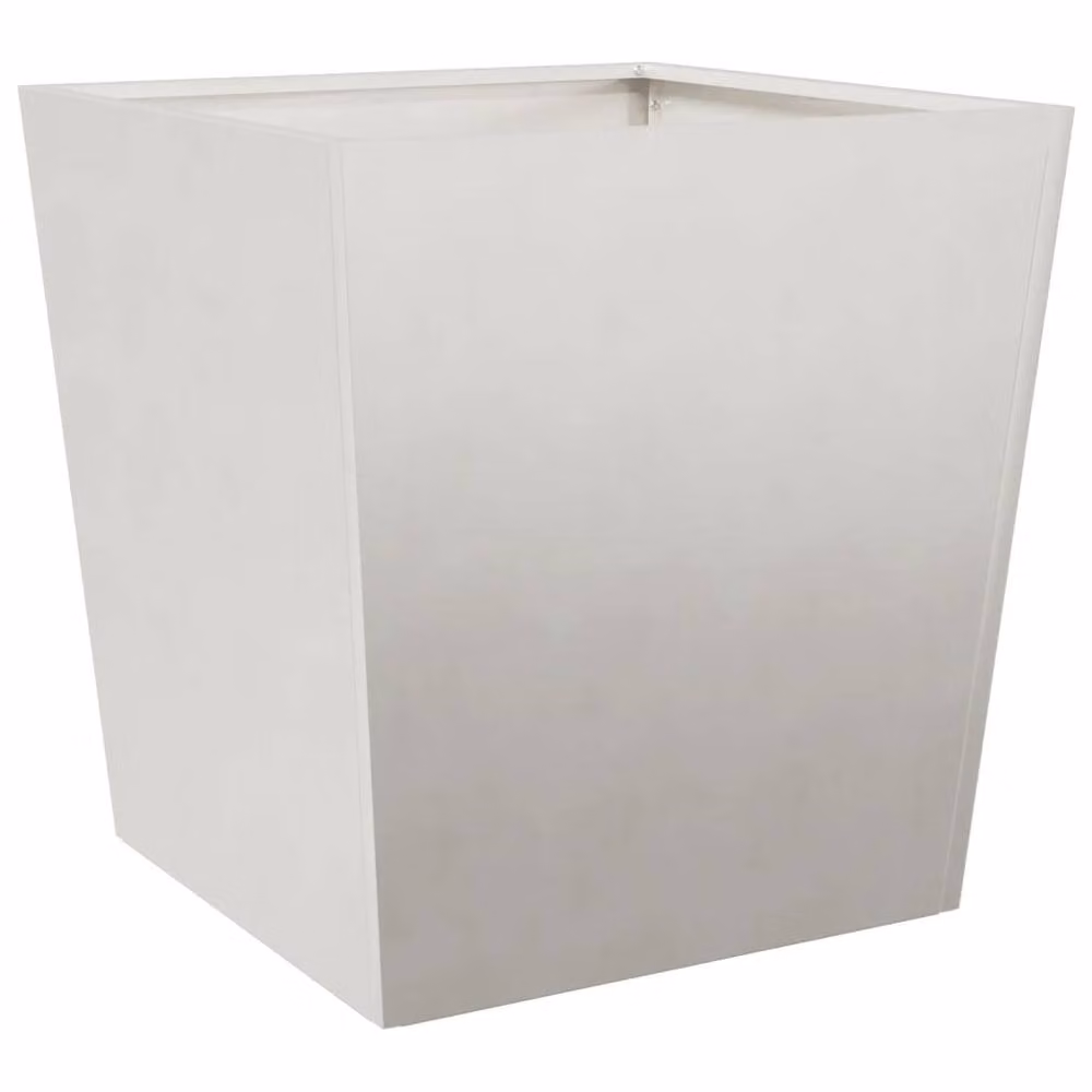 Berkfield Home Durable Stainless Steel Garden Planter Tub in Light Grey, W/D/H: 50 x 50 x 50 cm – 3