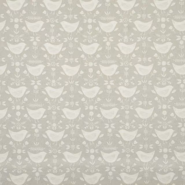 Terrys Grey Scandinavian Floral Cotton Bedding for Adults