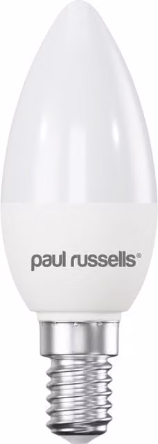 Paul Russells 3W LED Candle Bulb, E14, Cool White