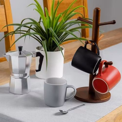 Argon Tableware Multicolour Lancashire Stoneware Coffee Mugs, 350ml, Pack of 6 – 2