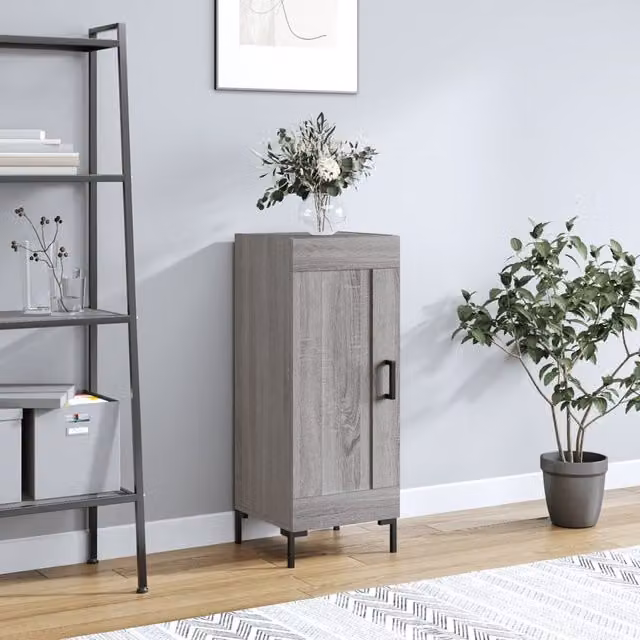 Berkfield Home Grey Sonoma Sideboard, W/D/H: 34.5 x 34.5 x 90 cm – 1