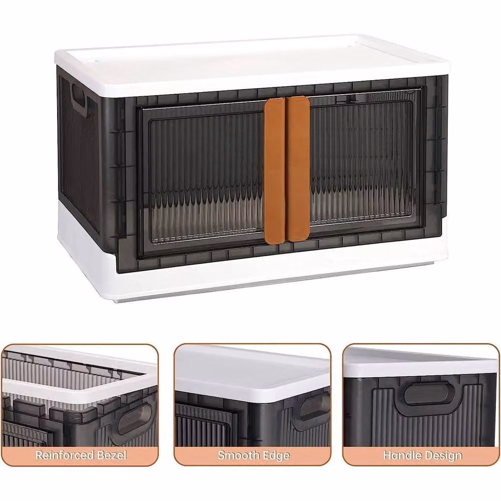KORVIXA 32L Folding Plastic Storage Box in Transparent – 3